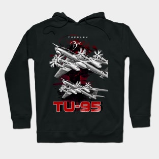 Tupolev TU-95 Heavy Russian Bomber Aircraft Hoodie